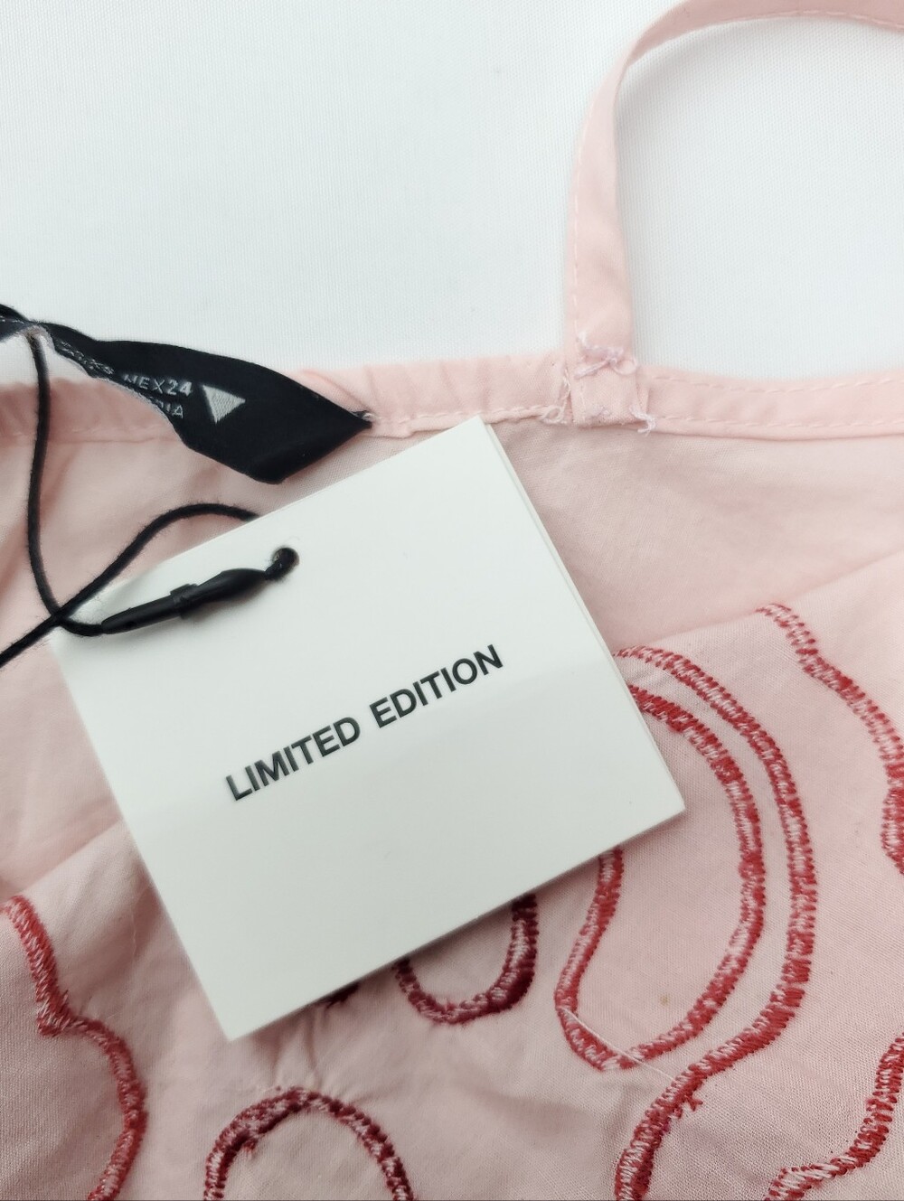 NEW Zara Limited Edition Vibrant Floral Embroidered Cotton Summer Dress Pink XS - Picture 10 of 10